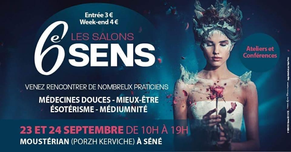 Bannière de la 4ème édition du salon 6ème Sens à Séné les 23 et 24 septembre 2023